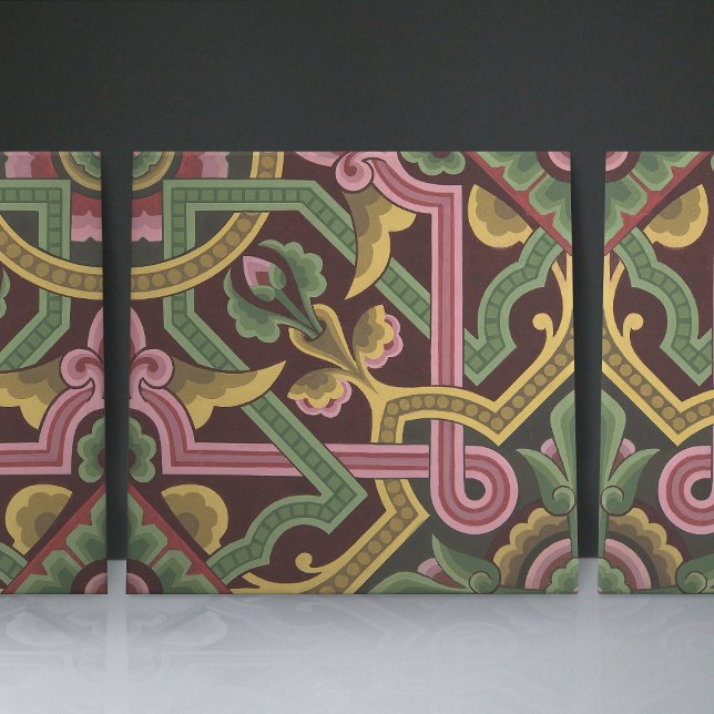 Christopher Dresser's Art Nouveau Floral Pattern Tile (Creator Uploaded)