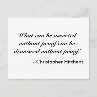 Christopher Hitchens Postcard