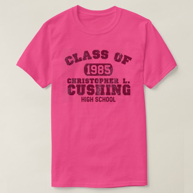 Christopher L Cushing High School distressed from  T-Shirt (Design Front)