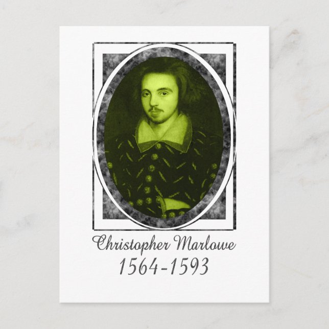 Christopher Marlowe Postcard (Front)