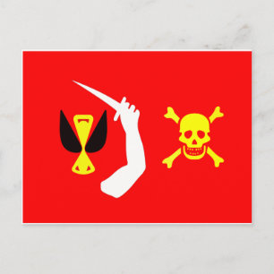 Christopher Moody pirate flag Postcard