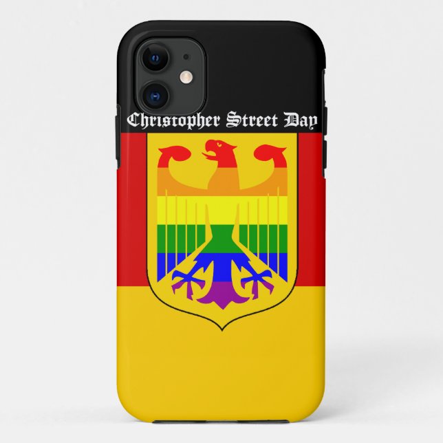 Christopher Street Day (German Flag) Case-Mate iPhone Case (Back)