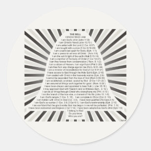 Christ's Bell Classic Round Sticker