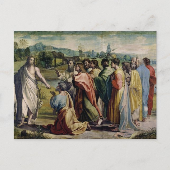Christ's Charge to St. Peter (cartoon for the Sist Postcard (Front)