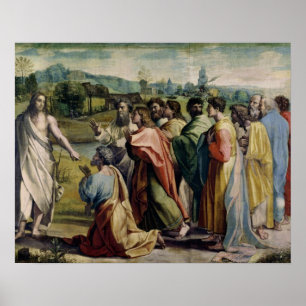 Christ's Charge to St. Peter (cartoon for the Sist Poster