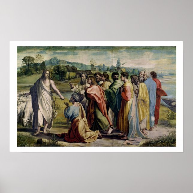 Christ's Charge to St. Peter (cartoon for the Sist Poster (Front)