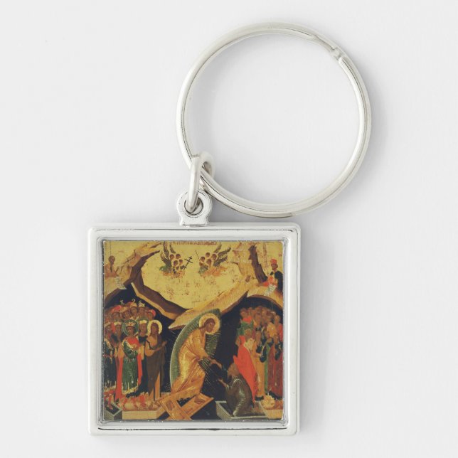 Christ's Descent into Hades Resurrection of Jesus  Key Ring (Front)