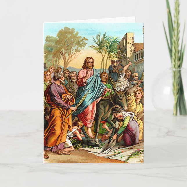 christs entry into Greeting card (Front)