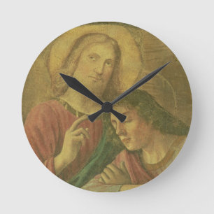 Christ's Head, from the Last Supper, 1480 (fresco) Round Clock