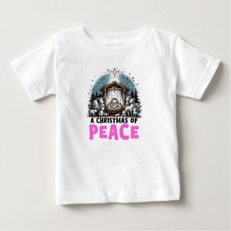 Christ's Nativity : A Christmas of Peace Baby T-Shirt
