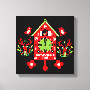 Christstollen Weihnachtsstollen Stollen Xmas Apron Canvas Print