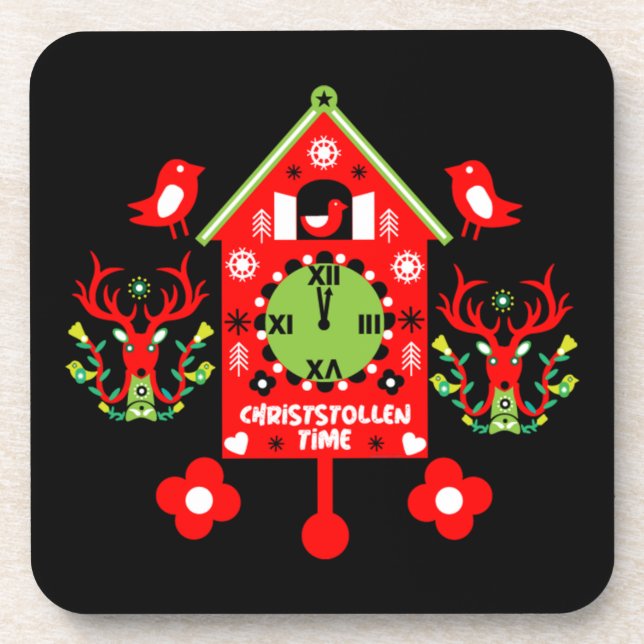 Christstollen Weihnachtsstollen Stollen Xmas Apron Coaster (Front)