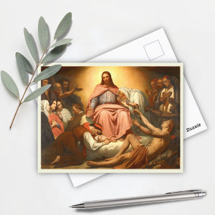 Christus Consolator by Ary Scheffer, religious Postcard