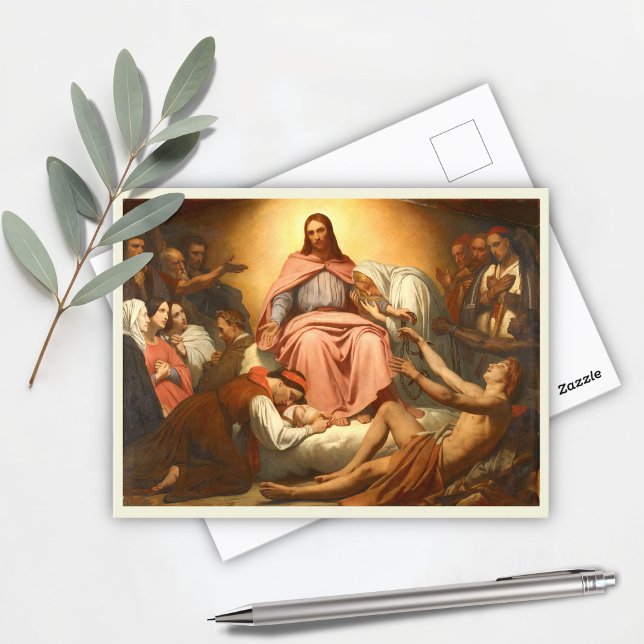 Christus Consolator by Ary Scheffer, religious Postcard (Creator Uploaded)