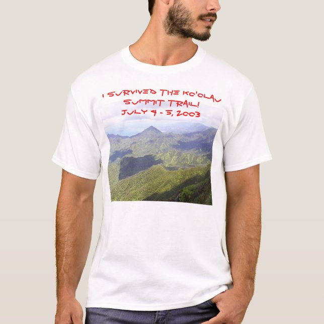 Christy on the Summit Trail T-Shirt (Front)