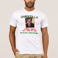 ChrisZILLA - Gov. Chris Christie Fitted Men's T