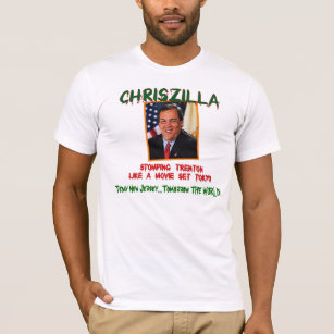 ChrisZILLA - Gov. Chris Christie Fitted Men's T T-Shirt