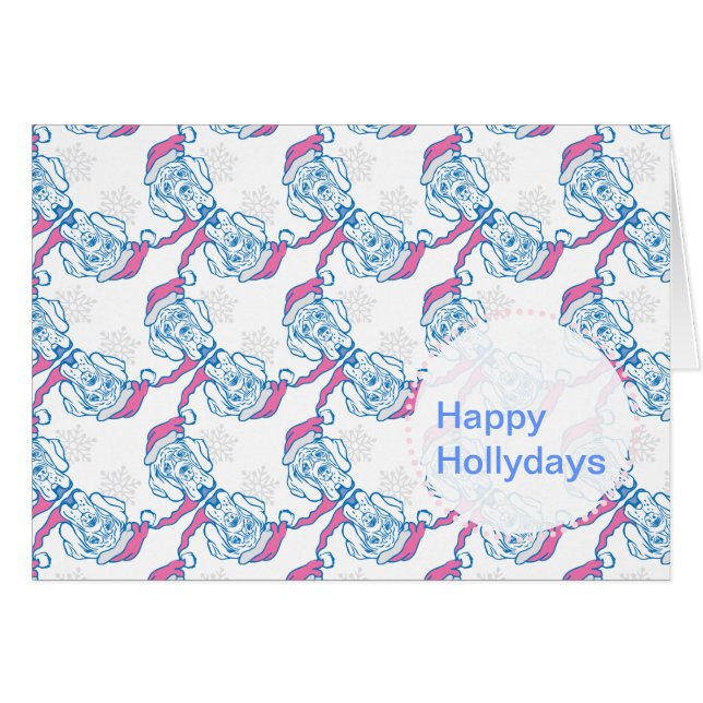 Chritmas Great Dane Card (Front Horizontal)