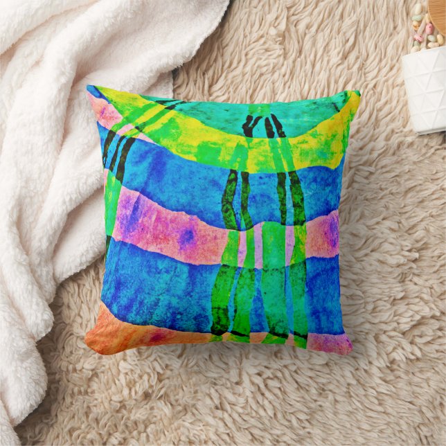 Chroma Abstract Elegance Pattern Cushion (Blanket)