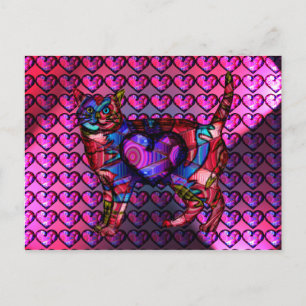 Chroma Calico Hearty Postcard