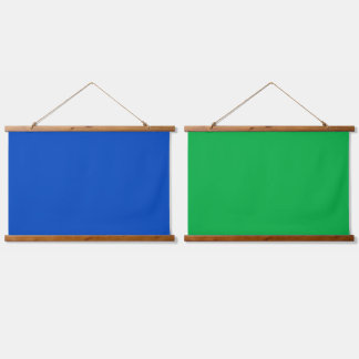 Chroma key colour Blue and Green Hanging Tapestry