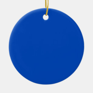 Chroma key colour Blue Ceramic Tree Decoration