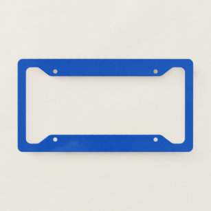 Chroma key colour Blue Licence Plate Frame