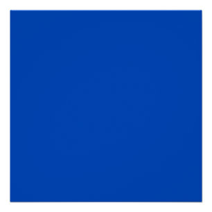Chroma key colour Blue Poster