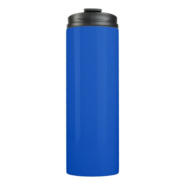 Chroma key colour Blue Thermal Tumbler (Front)