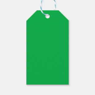 Chroma key colour Green Gift Tags