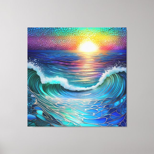 Chroma Sea Seascape Canvas Print (Front)