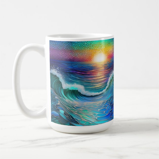 Chroma Sea Seascape Coffee Mug (Left)