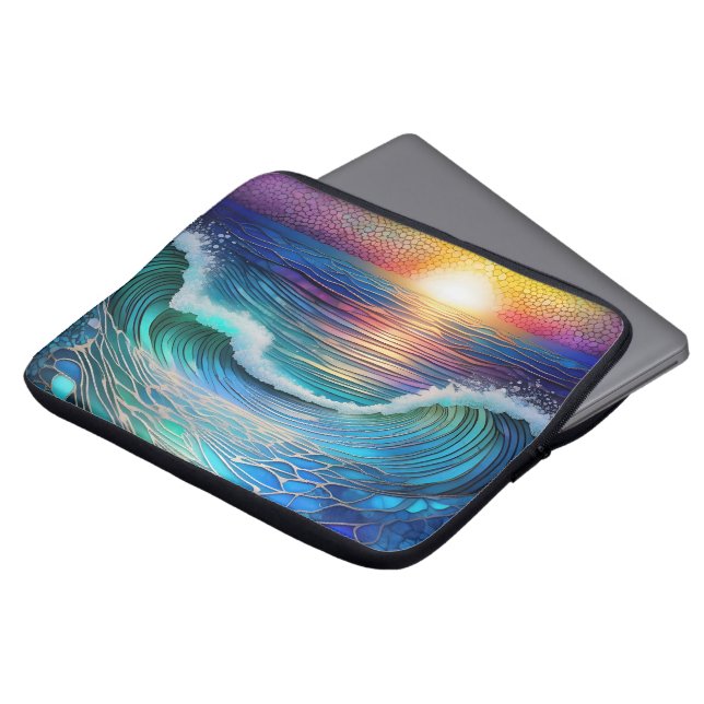 Chroma Sea Seascape Laptop Sleeve (Front Top)