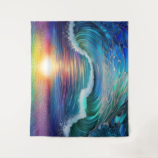 Chroma Sea Seascape Tapestry (Front)