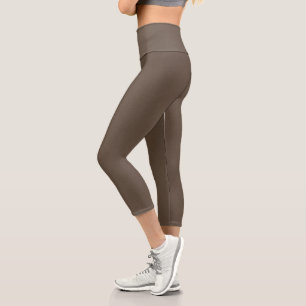 Chroma Textura - Earth High Waisted Capri Leggings