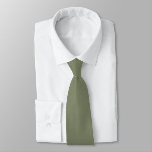 Chroma Textura - Sage Solid Color Neck Tie