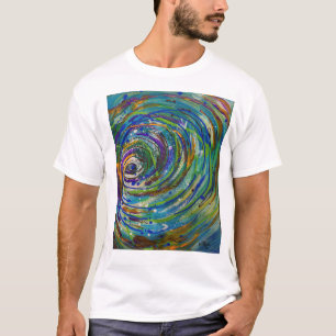 Chroma Vortex Abstract Art T-Shirt