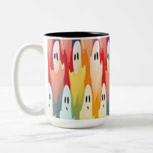 ChromaGhosts: A Rainbow Haunting Collection Two-Tone Coffee Mug