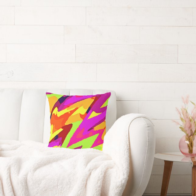 Chromatic Art Fusion Cushion (Couch)