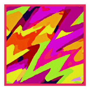 Chromatic Art Fusion Poster