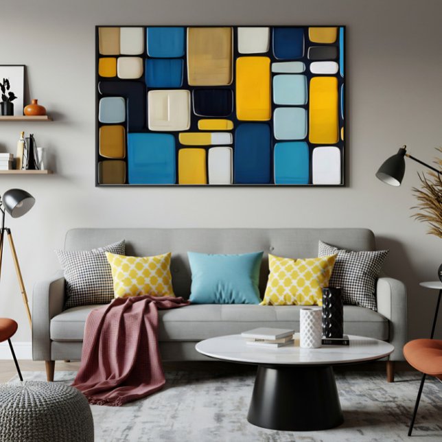 Chromatic Blocks Canvas Print (Creator Uploaded)