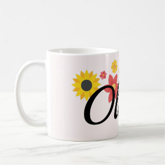 Chromatic Blooms - Add Your Name Coffee Mug