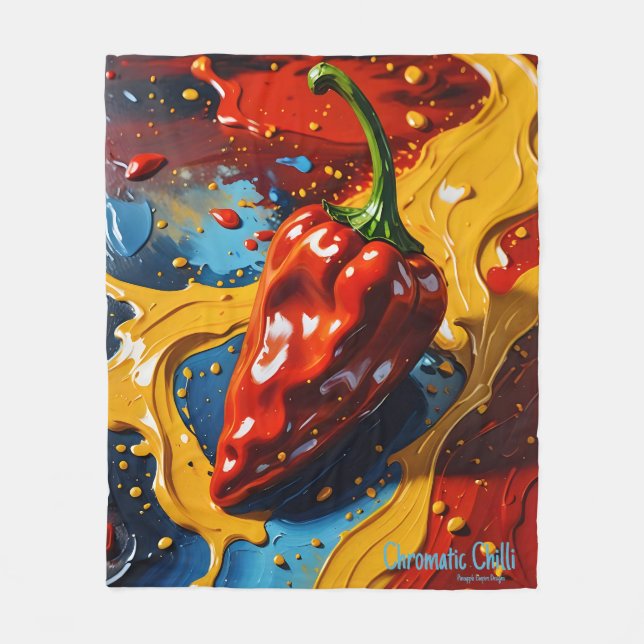 Chromatic Chili - Pineapple Empire  Fleece Blanket (Front)