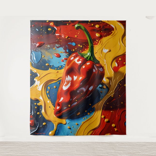 Chromatic Chili - Pineapple Empire  Tapestry (Front)