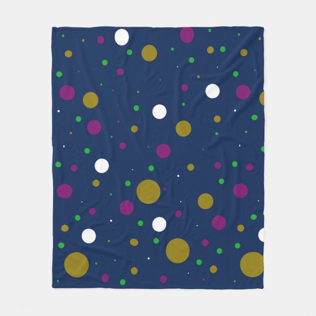 Chromatic Confetti Fleece Blanket (Front)