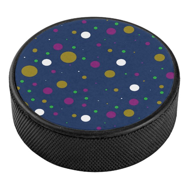 Chromatic Confetti  Hockey Puck (3/4)
