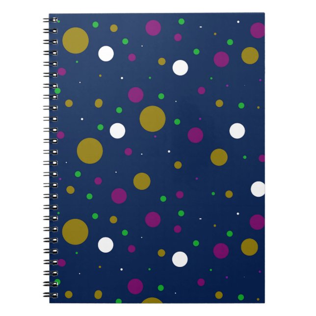 Chromatic Confetti Spiral Notebook (Front)