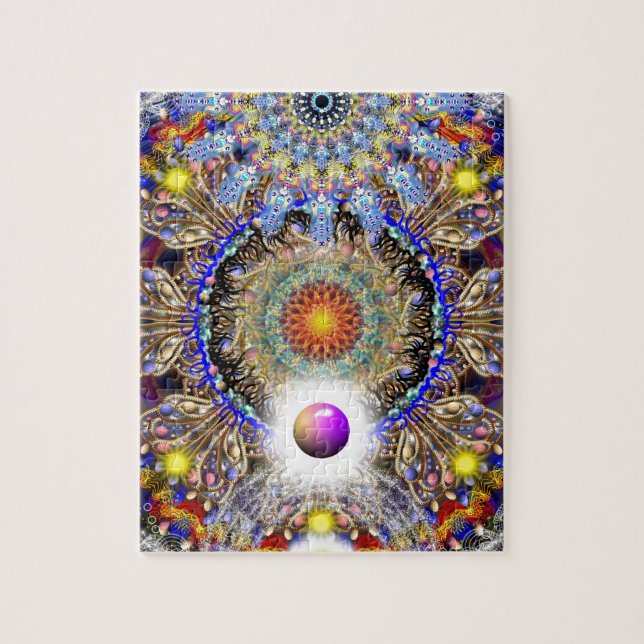 Chromatic Corridor Jigsaw Puzzle (Vertical)