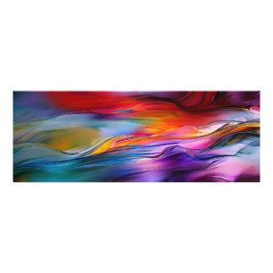 "Chromatic Currents" Contemporary Abstract Photo Print