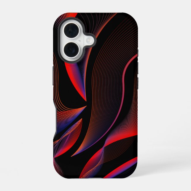 Chromatic Curve iPhone 16 Case (Back)